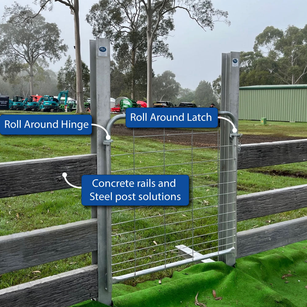 Rural Farm GATE HINGES, LATCHES and BRACKET are all adaptive for Timber, Steel and Galvanized posts