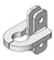 Forward facing clasp hinge comes in two parts  used in conjunction with our mounting brackets either the self clamping or the universal mount 