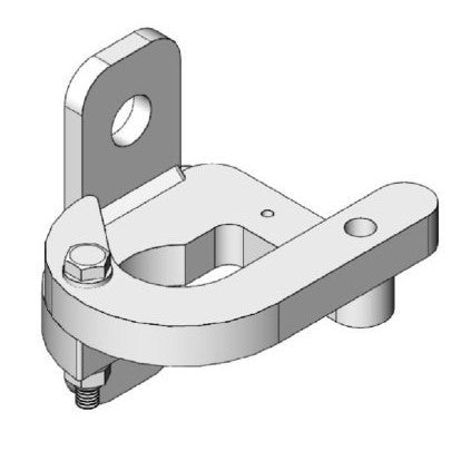 Hot Dipped galvanized rollaround latch uses the weight of the gate to open the latch when the pin is removed and closes the latch when  the gate is again pressed into the opening allowing the pin to be added .